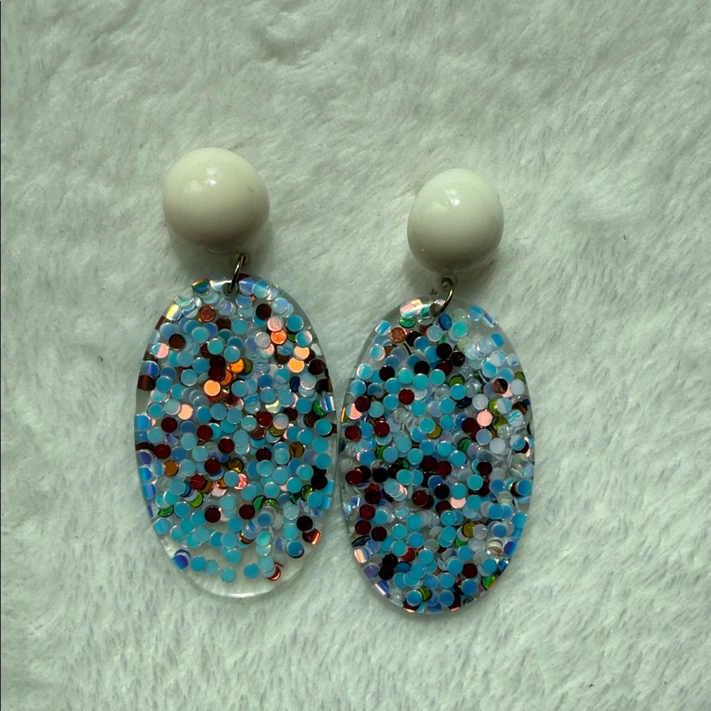 Colorful Sequin Drop Earrings